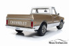 1968 Chevy C-10 Fleet Side Pickup Truck, Gold and White - Auto World AMM1165 - 1/18 scale Diecast Model Toy Car