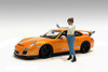 Car Meet 1 Figure I, White and Blue - American Diorama 76377 - 1/24 Figurine - Diorama Accessory