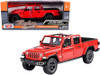 2021 Jeep Gladiator Rubicon Pickup Truck, Red - Motor Max 79370R - 1/27 scale Diecast Model Toy Car