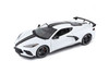 2020 Chevy Corvette Stingray C8 Coupe, White - Maisto 31455WT/6 - 1/18 scale Diecast Model Toy Car