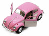 1967 Volkswagen Classical Beetle, Pink - Kinsmart 5375DY - 1/32 scale Diecast Model Toy Car (Brand New, but NOT IN BOX)