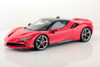 Ferrari SF90 Stradale Hardtop, Red - Bburago 26028R - 1/24 scale Diecast Model Toy Car