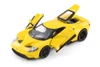 2017 Ford GT, Yellow - Welly 24082WYL - 1/24 scale Diecast Model Toy Car