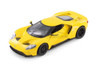 2017 Ford GT, Yellow - Welly 24082WYL - 1/24 scale Diecast Model Toy Car