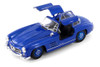 Mercedes-Benz 300 SL, Blue - Welly 24064WBU - 1/24 scale Diecast Model Toy Car