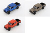 Welly Jeep Gladiator Pickup Truck Diecast Car Set - Box of 4 1/24 scale Diecast Model Cars, Assorted Colors