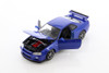 Nissan Skyline GT-R (R34), Blue - Welly 24108WBU - 1/24 scale Diecast Model Toy Car