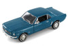 1964 Ford Mustang Coupe (1964.5), Metallic Turquoise Blue - Showcasts® 22451/4D - 1/24 Scale Diecast Model Toy Car