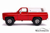 1980 Chevy Blazer K5 Off Road, Metallic Red - Jada 31594 - 1/24 Scale Diecast Model Toy Car