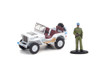 United Nations 1942 Willys MB Jeep w/Officer Figurine  97110A/48 - 1/64 scale Diecast Model Toy Car