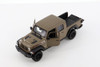 2020 Jeep Gladiator Pickup, Brown - Welly 24103/4D - 1/24 scale Diecast Model Toy Car