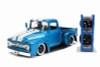 1956 Ford F-100 Pickup, Blue and White - Jada 54027/W24 - 1/24 scale Diecast Model Toy Car