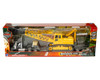 Kenworth W900 Lowboy w/Crane, Orange - New Ray 11293E - 1/32 scale Model Replica