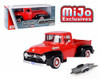 Car w/Trailer - 1956 Ford F-100 Pickup,with -  73235AC-RDBK - 1/24 scale Diecast Model Toy Car