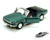 Diecast Car w/Trailer - 1964 1/2 Ford Mustang Convertible, Green - Motormax 73212, 1/24 Diecast Car