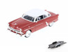 Diecast Car w/Trailer - 1953 Ford Crestline Victoria, Red w/White - Welly 22093WR, 1/24 Diecast Car