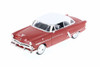 Diecast Car w/Trailer - 1953 Ford Crestline Victoria, Red w/White - Welly 22093WR, 1/24 Diecast Car