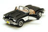 Diecast Car w/Trailer - 1959 Chevy Corvette Convertible, Black - Motormax 73216 - 1/24 Diecast Car