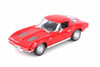 Diecast Car w/Trailer - 1963 Chevy Corvette Hard Top, Red - Welly 24073WR - 1/24 scale Diecast Model Toy Car