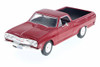 Diecast Car w/Trailer - 1965 Chevy El Camino, Metallic Red - Maisto 34977 - 1/24 Scale Diecast Car