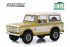 1976 Ford Bronco Colorado Gold Rush Bicentennial Special Edition, Gold and Cream - Greenlight 19071 - 1/18 scale Diecast Model Toy Car