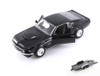 Diecast Car w/Trailer - 1969 Ford Mustang Boss 429, Black - Welly 24067WBK - 1/24 scale Diecast Car
