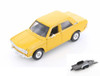 Diecast Car w/Trailer - 1971 Datsun 510 Hard Top, Yellow - Showcasts 34518 - 1/24 Scale Diecast Car