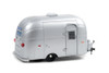 Diecast Car w/Trailer - Airstream 16' Bambi Sport with Curtains Drawn, Silver - Greenlight 18460 - 1/24 scale Diecast Model Toy Car