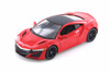 Diecast Car w/Trailer - 2018 Acura NSX Hardtop, Red - Showcasts 34234 - 1/24 scale Diecast Car