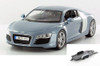 Diecast Car w/Trailer - Audi R8 Hard Top, Metallic Blue - Maisto 31281BU - 1/24 Scale Diecast Car