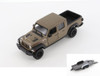 Diecast Car w/Trailer - 2020 Jeep Gladiator Pickup, Brown - Welly 24103/4D - 1/24 scale Diecast Model Toy Car