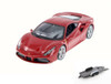Diecast Car w/Trailer - Ferrari 488 GTB, Red - Bburago 26013D - 1/24 Scale Diecast Model Toy Car (Brand New, but NOT IN BOX)