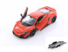 Diecast Car w/Trailer - McLaren 675LT Hardtop, Orange - Welly 24089/4D - 1/24 scale Diecast Model Toy Car