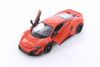 Diecast Car w/Trailer - McLaren 675LT Hardtop, Orange - Welly 24089/4D - 1/24 scale Diecast Model Toy Car