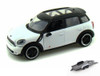 Diecast Car w/Trailer - Mini Cooper S Countryman, White w/Black - Motormax 73353 - 1/24 Diecast Car