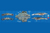 Star Trek Deep Space Nine with U.S.S. Defiant NX-74205 and Cardassian Keldon-Class Cruiser, Star Trek - AMT AMT1245/06 - 1/3300 scale Plastic Model Kit