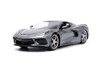 2020 Chevy Corvette Stingray C8, Dark Gray - Jada Toys 32716/4 - 1/24 scale Diecast Model Toy Car