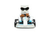 Fart Karts - Cool Wipes with 5 Fart Sounds, White - Jada Toys 32789 - Diecast Model Toy Car