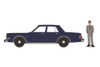 1986 Plymouth Gran Fury Unmarked Police Car, Navy Blue - Greenlight 97110D/48 - 1/64 Diecast Car