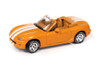 1999 Mazda Miata , Amber Orange Metallic W/ White Stripes - Johnny Lightning JLCG025/48B - 1/64 scale Diecast Model Toy Car