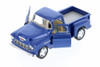 1955 Chevy Stepside Pick Up Truck, Blue - Kinsmart 5330DBU - 1/32 scale Diecast Model Toy Car