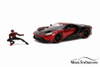 2007 Ford GT with Miles Morales Spider Man Figure,and -  31190/4 - 1/24 Scale Diecast Model Toy Car
