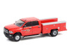 Los Angeles County Fire Department (California) 2017 Dodge Ram 3500 Dually Service Truck, Red - Greenlight 67010E/48 - 1/64 scale Diecast Model Toy Car