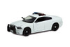 2011 Dodge Charger Pursuit Unmarked w/ Lights & Sounds, White - Motor Max 79532 - 1/24 Diecast Car