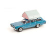 69 Plymouth Satellite Station Wagon Rooftop Sleeper Tent 38010B/48 1/64 scale Diecast Model Toy Car