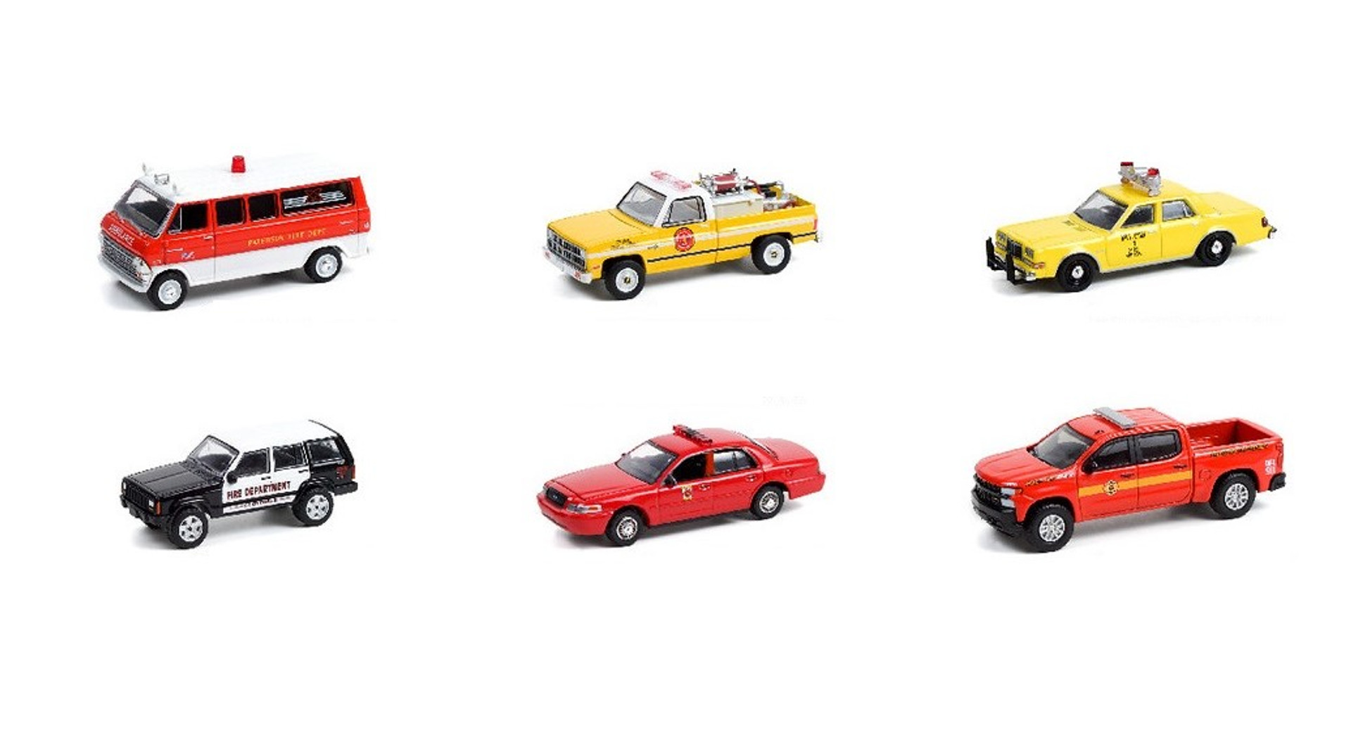 Greenlight Fire & Rescue Series 2 Diecast Car Set - Box of 6 assorted 1 ...