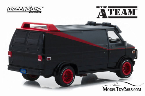 Greenlight The A-Team B.A.'s 1983 GMC Vandura Chase Van 1/64 Green