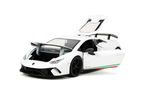 Lamborghini Huracán Performante, White - Jada Toys 32722/4 - 1/24 scale Diecast Model Toy Car