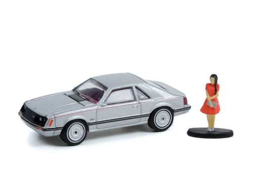 1979 Ford Mustang Coupe Ghia and Woman in a Dress Figurine,  97120B/48 1/64 scale Diecast Car