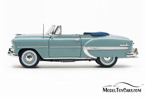 1953 Chevy Bel Air Open Convertible, Horizon Blue - Sun Star 1625 - 1/18 scale Diecast Model Toy Car
